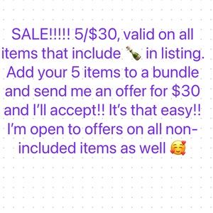 DO NOT BUY   5/$35 SALE  !!!